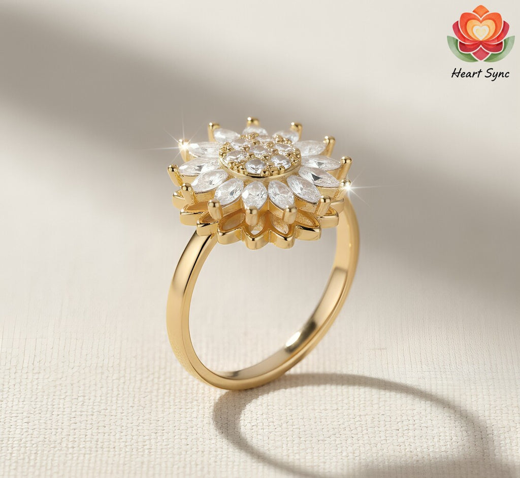Petal Spinner Relief Ring