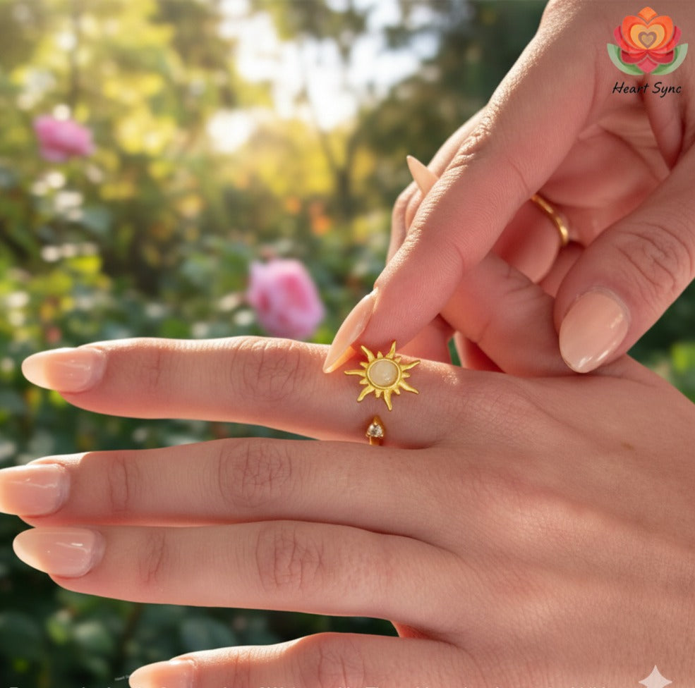 Opal Spinner Relief Ring