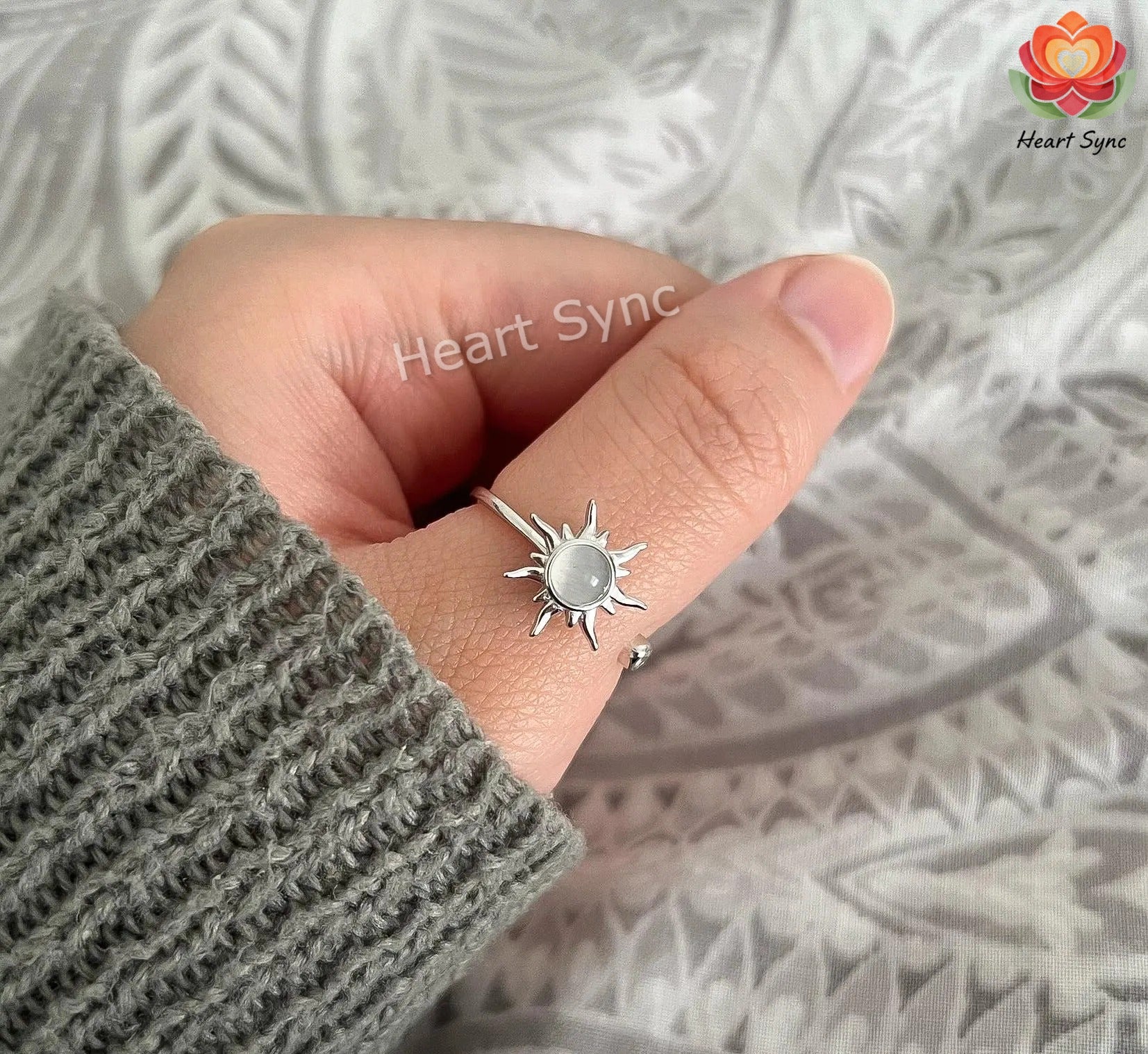 Opal Spinner Relief Ring